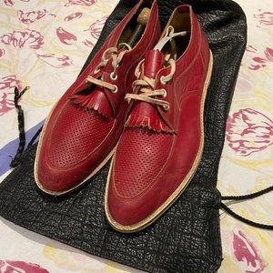Vintage leather bowling shoes